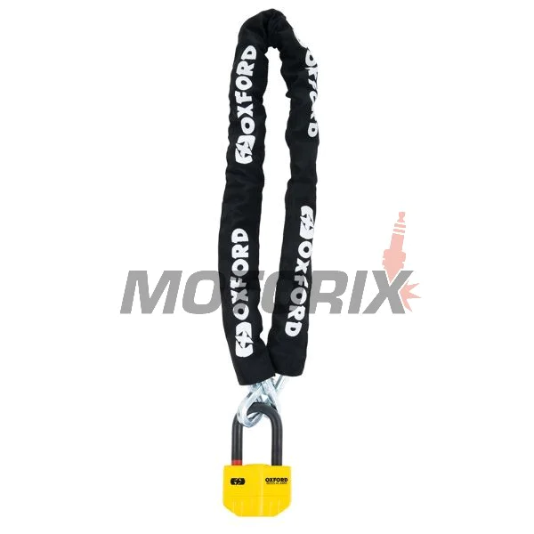 Řetěz se zámkem s alarmem -OXFORD- Boss Alarm 14mm + Chain 12mm x1.5m