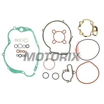 Kompletní sada těsnění motoru -ATHENA- Aprilia AF1 50 1986/1991-1996, Classic 50 1992-2002, Europa 50 1991-1996, Pegaso 50 1991-1998, červený Rose 50 1988/1991-1996, RS 50 1991-2002, RX 50 1991-2002, HM CMC 50 2010