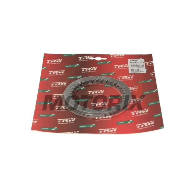 Sada ocelových spojkových lamel -TRW- MES371-4, Honda ANF Innova 125 (2003-2012), CBR125R (2004-2017), MSX125 Grom (2013-2016), TRX250 FourTrax Recon (1997-2001), KTM Duke 125 (2011-2020), KTM RC 125 (2014-2018)