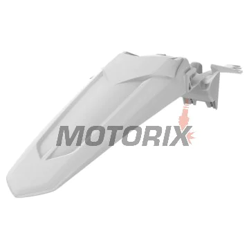 Zadní blatník/kapotáž -POLISPORT- bílý, YAMAHA YZ 250/450 2018-2023