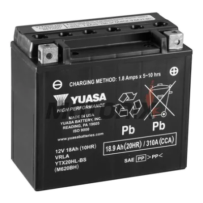 Akumulátor -YUASA- YTX20HL-BS, 19Ah 12V