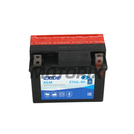 Akumulátor -EXIDE- YTX4L-BS, 3Ah 12V