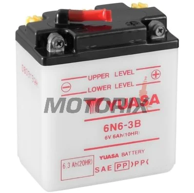 Akumulátor -YUASA- 6N6-3B, 6Ah 6V
