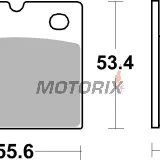 Brzdové destičky -BREMBO- 07BB1408, Aprilia AF1, Benelli 350/500/650/SEI, BMW K/R/K1, Ducati Monster/SS/Paso, Laverda, Moto Guzzi California/Le Mans, MZ ETZ/Saxon/Silver Star 1974-2007