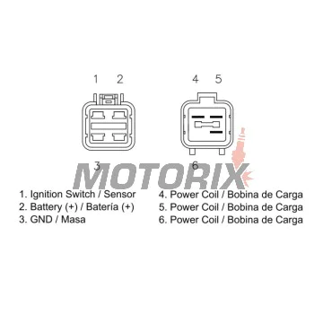 Regulátor dobíjení -DZE- regulátor dobíjení, 12V, 35A, ARCTIC CAT UTILITY; CAN-AM DS; KYMCO MONGOOSE, MXU 150/250/300 2003-2019