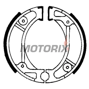 Brzdové čelisti -FERODO- FSB714, 95x20mm, Honda CR50/60/80R, CRF70F/100R, CRM75, QR50, XR70/XR100R, Dio, Wallaroo, Vision (1982-2010), Kymco CX50, DJ50, DJW/DJX/DJY50, ZX50 Fever (1991-2007), HSC HSC01, SR50, ZR50, ZX50 (1992)
