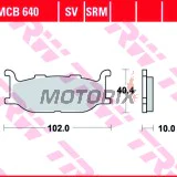 Brzdové destičky -TRW- MCB640, Yamaha Bolt/SCR 942-950, XJ Diversion 600/900, XJR 400, XP TMAX 500, XV/XVS Virago & Drag Star 535/650/750/950/1600, YP Majesty 400 (1992-2019)