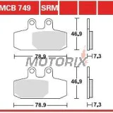 Brzdové destičky -TRW- MCB749SRM, sintrované, Aprilia Atlantic 500/500 Sprint (2002-2005)