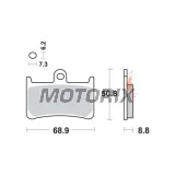 Brzdové destičky -TRW- MCB611, Yamaha R1/R6, MT-07/09/10, FZ1/FZ6/FZ8 Fazer, FJR1300, TDM900, XJR1300, T-Max 530, Super Tenere 1200