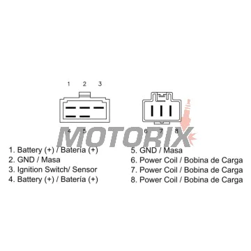 Regulátor dobíjení -DZE- regulátor dobíjení, 12V, 35A, HONDA VFR 800 2002-2009