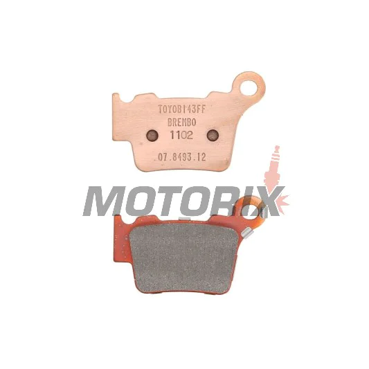 Brzdové destičky -BREMBO- 07BB275A, Husqvarna 450cc, KTM EXC/EXC-R 300‑450cc (2005‑2011)
