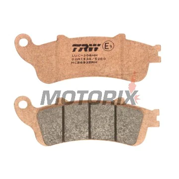Brzdové destičky -TRW- MCB693SRM, sintrované, Aprilia ETV/RS/RSV/SL/Tuono + Benelli TnT/Tornado/TreK + Ducati 748-1198/Monster/SS/ST2 + Honda FES/ST + Moto Guzzi Breva/Nevada/V7 + Rieju MRT/SMX/Tango (1997-2010)