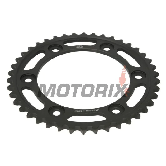 Zadní rozeta -JT- JTR1306,42ZBK, 42 zubů, černý zinek, ocelový, Honda CBR 1000 2004-2016, CBR 900 2000-2003, RVT 1000 2000-2006, VTR 1000 2000-2006