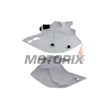 Zadní boční plasty -POLISPORT- černé/bílé, YAMAHA WR 250/450 2007-2014
