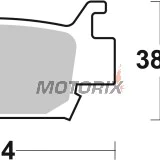 Brzdové destičky -BREMBO- 07HO58SD, Honda TRX FourTrax Foreman/Rincon/700XX (2005-2011)