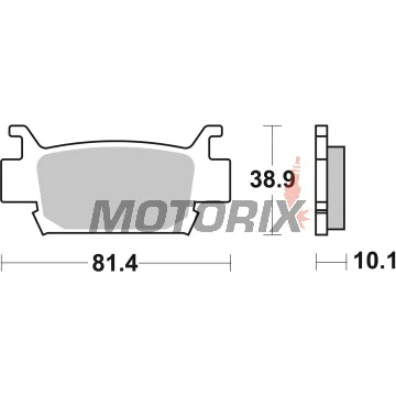 Brzdové destičky -BREMBO- 07HO58SD, Honda TRX FourTrax Foreman/Rincon/700XX (2005-2011)