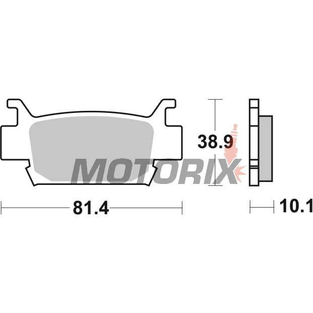 Brzdové destičky -BREMBO- 07HO58SD, Honda TRX FourTrax Foreman/Rincon/700XX (2005-2011)