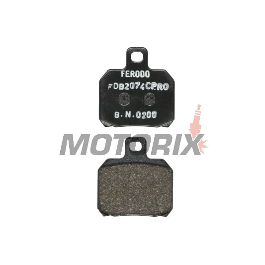 Brzdové destičky -FERODO- FDB2074CPRO, Aprilia ETV, RS, RSV, SL, Tuono; Benelli TNT, Tornado, TreK; Ducati 1098, 1198, 848, Monster, Multistrada, Panigale; KTM RC8, Super Duke; Moto Guzzi Breva, Nevada; Piaggio Beverly, X8, X9; Yamaha YP, VP, XQ