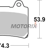 Brzdové destičky -BREMBO- 07YA1711, Yamaha FZR, SRX, TDM, TDR, TRX sport/touring bikes, Wild Star & Royal Star Venture cruisers/tourers