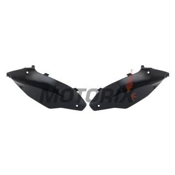Zadní boční plasty -POLISPORT- černé, KAWASAKI KX 250/450 2012-2016
