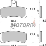 Brzdové destičky -BREMBO- 07HD15SA, Harley Davidson FLD/FLHRC/FLS/FLSTC/FLSTF/FLSTFB/FLSTN/FXCWC/FXD/FXDB/FXDC/FXDF/FXDL/FXDWG/FXS/FXSB/FXST/FXSTB 1584-1690