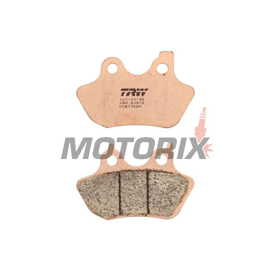 Brzdové destičky -TRW- MCB778SH, Harley Davidson FLHR Road King, FLHT Electra Glide, FLHX Street Glide, FLST Fat Boy/Softail, FLTR Road Glide, FXD Dyna, FXST Softail, VRSC V-Rod, XL Sportster - 883-1586cc, 1999-2007