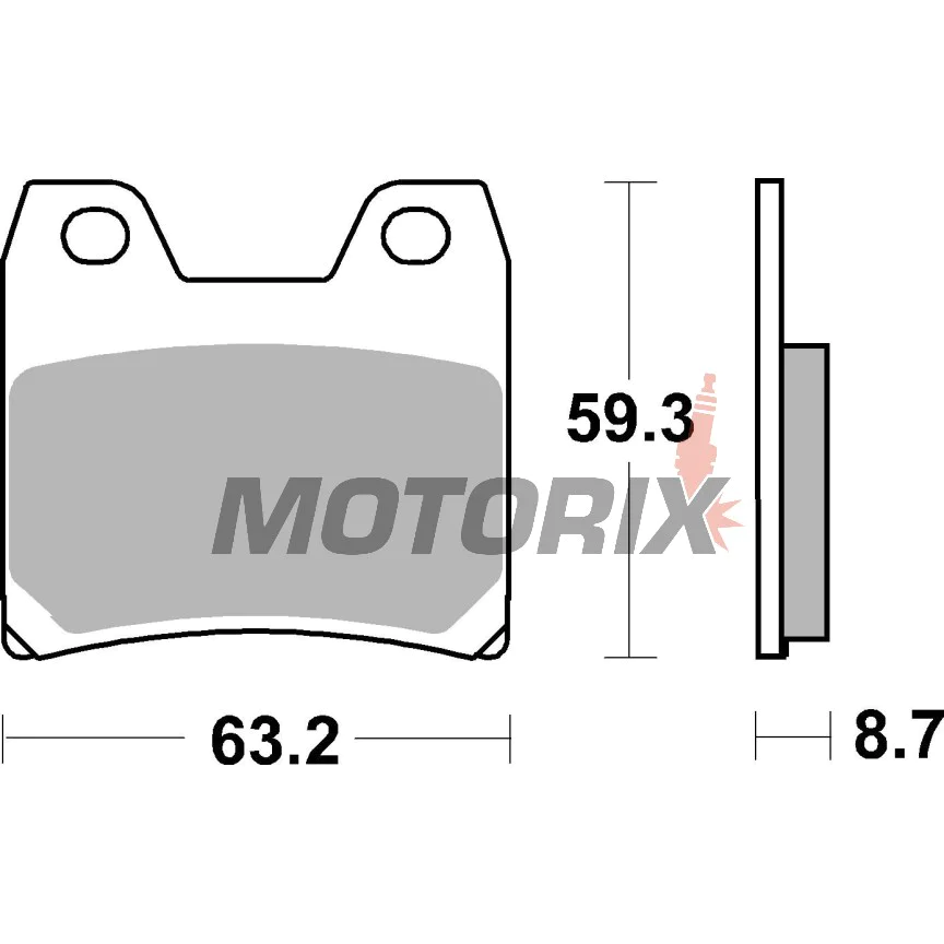 Brzdové destičky -BREMBO- 07YA40SP, Yamaha XJR 1300, BMW GS/K1200, CF Moto CForce, Ducati Monster, KTM, Aprilia (1988-2023)