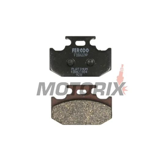 Brzdové destičky -FERODO- FDB659P, Kawasaki KX, Suzuki DR/RM, Yamaha TT/WR/YZ 125-650 1989-2002