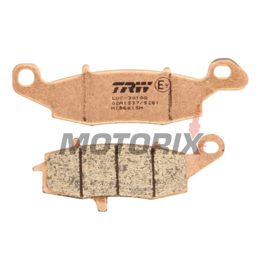 Brzdové destičky -TRW- MCB681SH, Kawasaki ER-6F/ER-6N, Versys 650, VN/Vulcan, W650/W800, Z750/ZR-7; Suzuki V-Strom, SV650, GS500, Bandit, Intruder/VanVan (1995-2020)