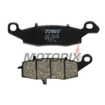 Brzdové destičky -TRW- MCB681, Kawasaki ER-6F/ER-6N, Versys 650, VN/Vulcan, W650/W800, Z750/ZR-7; Suzuki V-Strom, SV650, GS500, Bandit, Intruder/VanVan (1995-2020)