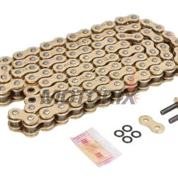 Řetěz -DID- 520ZVMXG&G-98, velikost 520, 98 článků, dvojité zesílený, zlatá