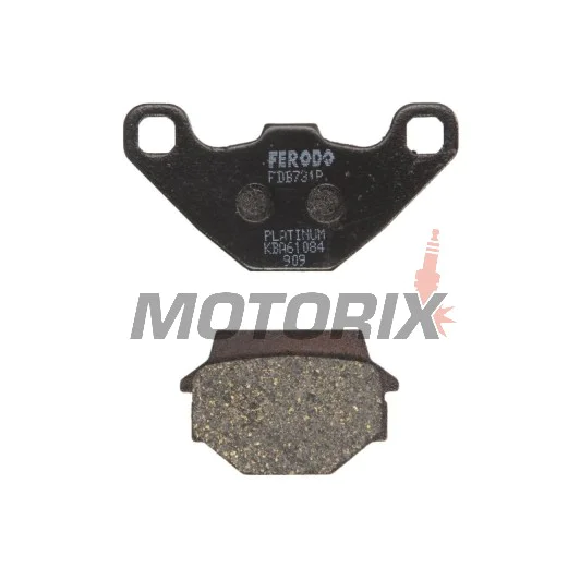 Brzdové destičky -FERODO- FDB731P, Aprilia MX 125 (2003-2007), RX 125 (2000-2001), Cagiva WMX 125 (1989), Husqvarna TC 510 & TE 510 (1990-1991)