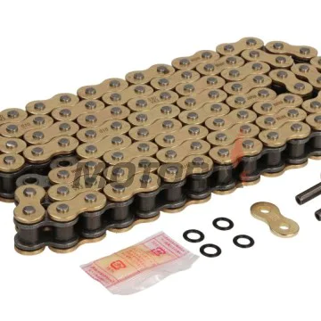 Řetěz -DID- 530VX3G&B-106, velikost 530, 106 článků, zesílený, zlatá/černá