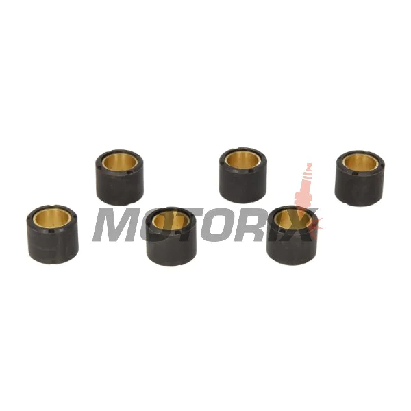 Válečky variátoru -RMS- 21x17mm, 10.7g, 6ks, Aprilia Atlantic 200 2003-2005, Aprilia Scarabeo 200 2003, Aprilia Sportcity 125 2004-2006, Aprilia Sportcity 200 2004, 2006-2010, Aprilia Sportcity 250 2008-2012
