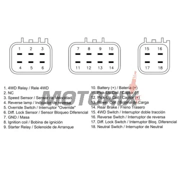 CDI -DZE- YAMAHA YFM 350 2007-2011