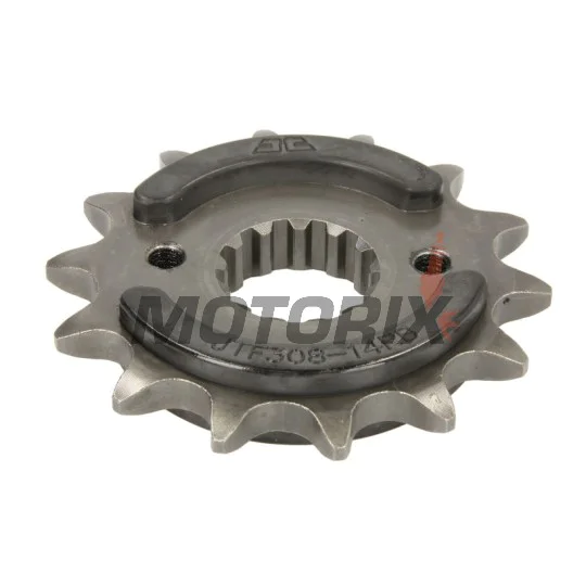 Přední pastorek -JT- JTF308,14RB, 14 zubů, s gumový tlumič, Aprilia Pegaso 650 2007-2009, Pegaso 660 2005-2009, Honda FMX 650 2004-2008, FX 650 1999-2001, NX 650 1989-1991, 1995-2001, SLR 650 1999-2001, Yamaha MT-03 660 2006-2013, XT 660 2004-2016
