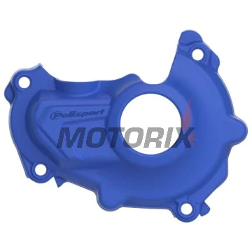 Chránič víka statoru -POLISPORT- modrý, YAMAHA YZ 450 2014-2017