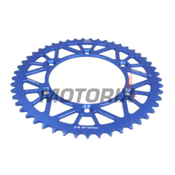 Zadní rozeta -JT- JTA251,49BLU, 49 zubů, modrý, hliníkový, Yamaha TT-R 230 2005-2026, YZ 125 2002-2004, 2022-2026, YZ 250 2002-2011, YZ 400 1999, YZ 450 2007-2014, 2020-2025