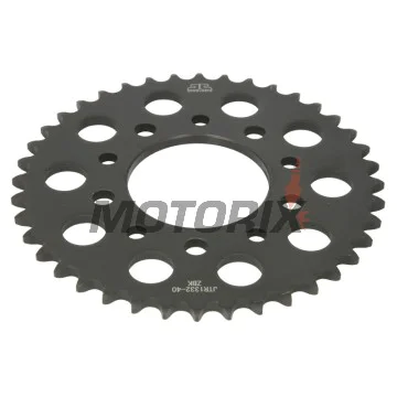 Zadní rozeta -JT- JTR1332,40ZBK, 40 zubů, černý zinek, ocelový, Honda CB 400 1991-2005, 2012, CB 500 1994-2003, CB 750 1991-2003, CB-1 400 1989-1991, CMX 450 1986-1987, GB 400 2011-2012, GB 500 1989-1990, NTV 650 1988-1991, NV 400 1995-1997
