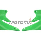Přední boční plasty -POLISPORT- zelené, KAWASAKI KX 250 2004-2005