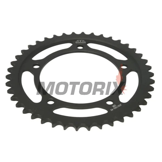 Zadní rozeta -JT- JTR1792,42ZBK, 42 zubů, černý zinek, ocelový, Kawasaki KLV 1000 2004-2006, Rieju RS-2 125 2005-2006, Suzuki DL 1000 2002-2010, 2014-2019, GSR 600 2006-2011, GSR 750 2011-2016, GSX-R 600 2001-2010, GSX-R 750 2000-2010