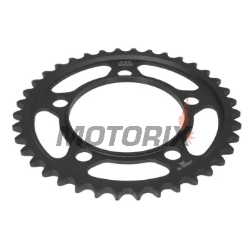 Zadní rozeta -JT- JTR898,38ZBK, 38 zubů, černý zinek, ocelový, KTM Duke 1000 2005-2009, RC8 1190 2008-2015, SM 990 2009-2013, SMR 990 2011, Super Duke 990 2005-2013, Supermoto 950 2005-2010, Supermoto 990 2005-2011