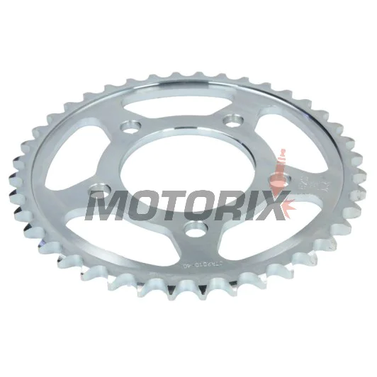 Zadní rozeta -JT- JTR2010,40, 40 zubů, ocelový, Triumph Adventurer 900 1996-2001, Daytona 750/1000 1991-1995, Daytona 900/1200 1993-1997, Legend 900 1998-2001, Speed Triple 900 1994-1996, Sprint 900 1993-1997, Sprint Sport 900 1998