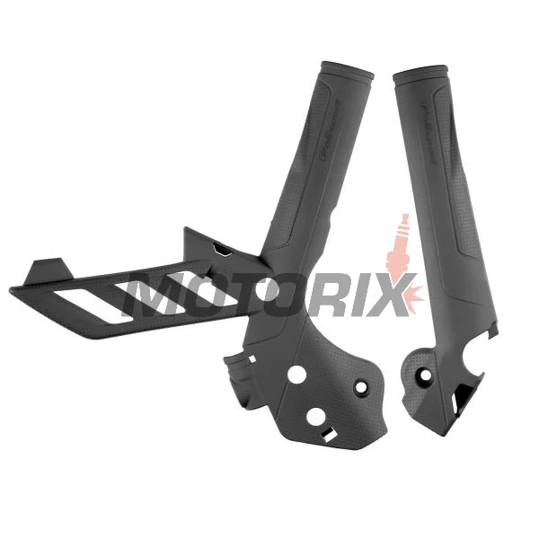 Chrániče rámu -POLISPORT- černý, KTM EXC, SX, SX-F, XCF-W, XC-W 50-505 2011-2016
