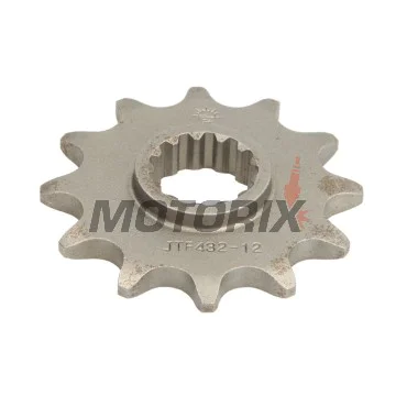 Přední pastorek -JT- JTF432,12, 12 zubů, Betamotor Jonathan 350 2001-2010, Kawasaki KLX 400 2003, Suzuki DR 350 1990-1999, DR-Z 400 2000-2017, GSF 250 1995-2000, LT 250 1985-1990, 1992-1993, RM 250 2000-2012, RM-X 250 1989-2001
