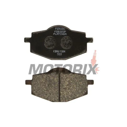 Brzdové destičky -FERODO- FDB383P, Beta Euro/Jonathan 350, Gilera RC 600, MBK Flame 125, Yamaha DT/Cygnus/XT/Tenere/YBR/YZ 50-660 1988-2007