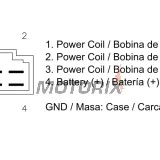 Regulátor dobíjení -DZE- regulátor dobíjení, 12V, 35A, YAMAHA FZR, TW, XC, XT 125-600 1988-2000