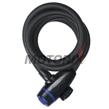 Řetěz se zámkem -OXFORD- Cable Lock 12mm x1.8m, kouřové