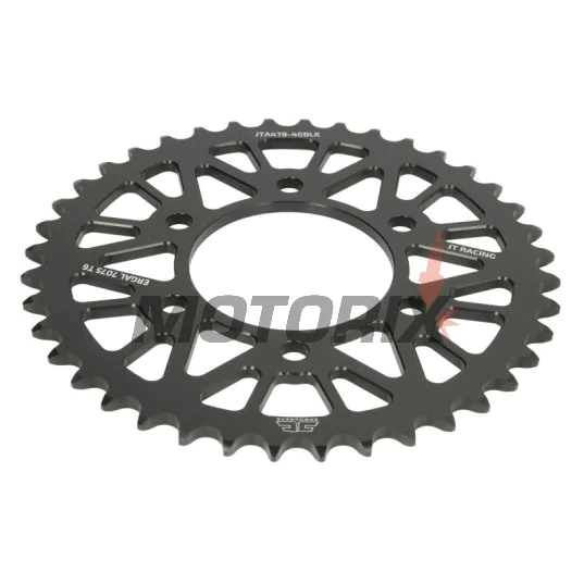 Zadní rozeta -JT- JTA478,40BLK, 40 zubů, černý, hliníkový, Kawasaki KXT 250 1984-1985, ZX-6R 600 1998-1999, 2001-2002, 2007-2012, ZX-6R 636 2002-2006, 2013-2019, ZX-6RR 600 2004-2006, ZX-7RR 750 1996-1999
