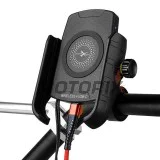 Držák telefonu -4 RIDE- s bezdrátové nabíječka + USB C, antivibrační - univerzální